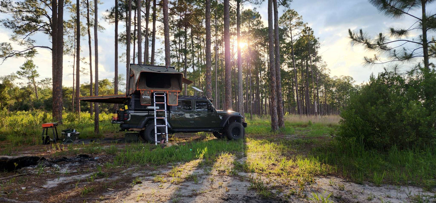 TUFF STUFF® OVERLAND STEALTH BLACK OPS SERIES™ ALUMINUM SHELL RTT, BLACK
