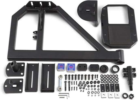 2018-2024 Jeep Wrangler JL tire carrier with hardware, fits JL-2965/JL-2966 bumper.