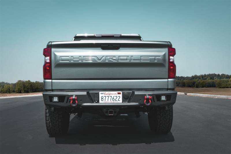 2019-2024 Chevrolet Silverado/GMC Sierra 1500 with Ambush Rear Bumper, sleek design, superior protection.