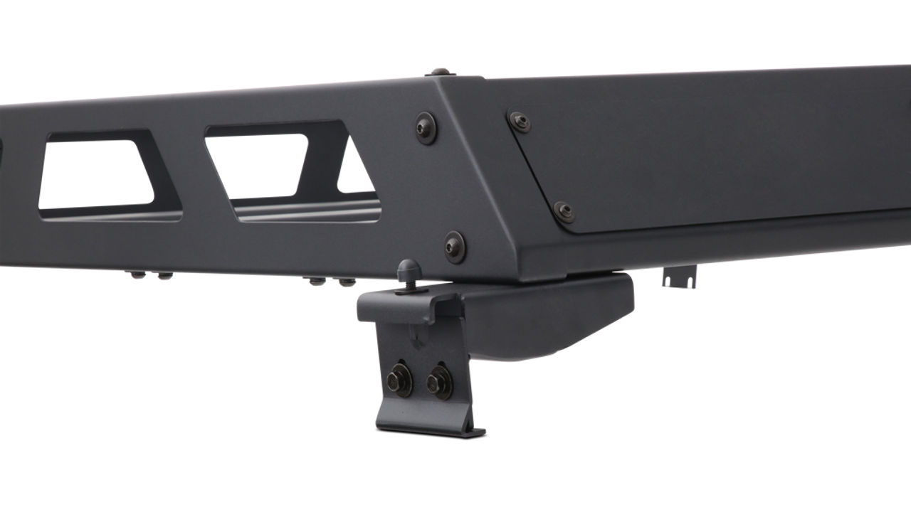 2018-2024 Jeep Wrangler JL roof rack mount kit, heavy-duty construction, powder-coated finish.