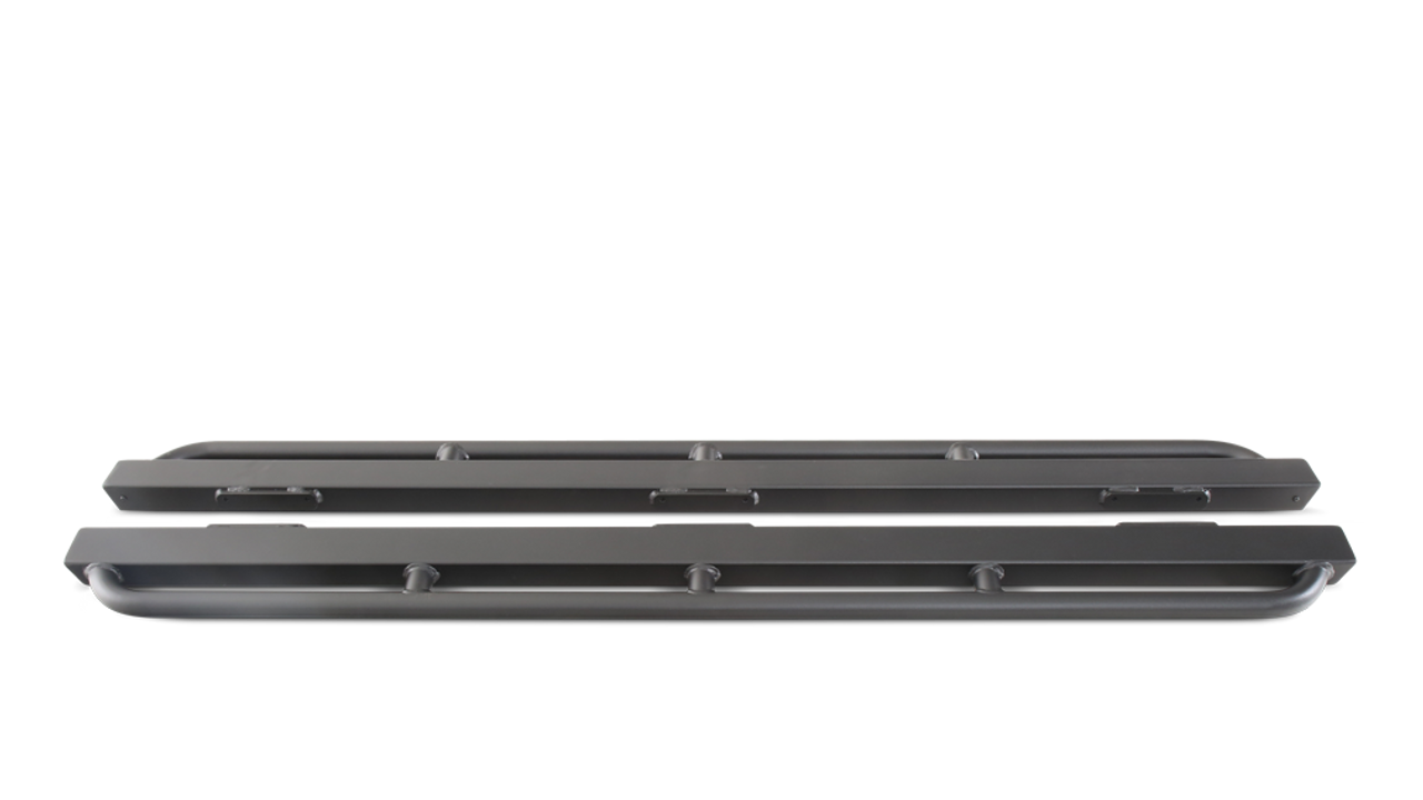 2018-2024 Jeep Wrangler JL 4 Door RockCrawler Side Steps, sturdy steel construction.