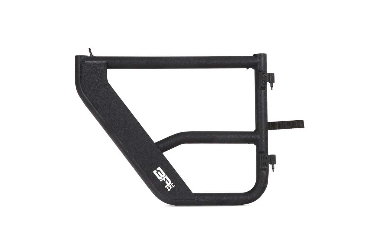 2018-2024 Jeep Wrangler JL & Gladiator JT rear tube doors with robust steel construction.