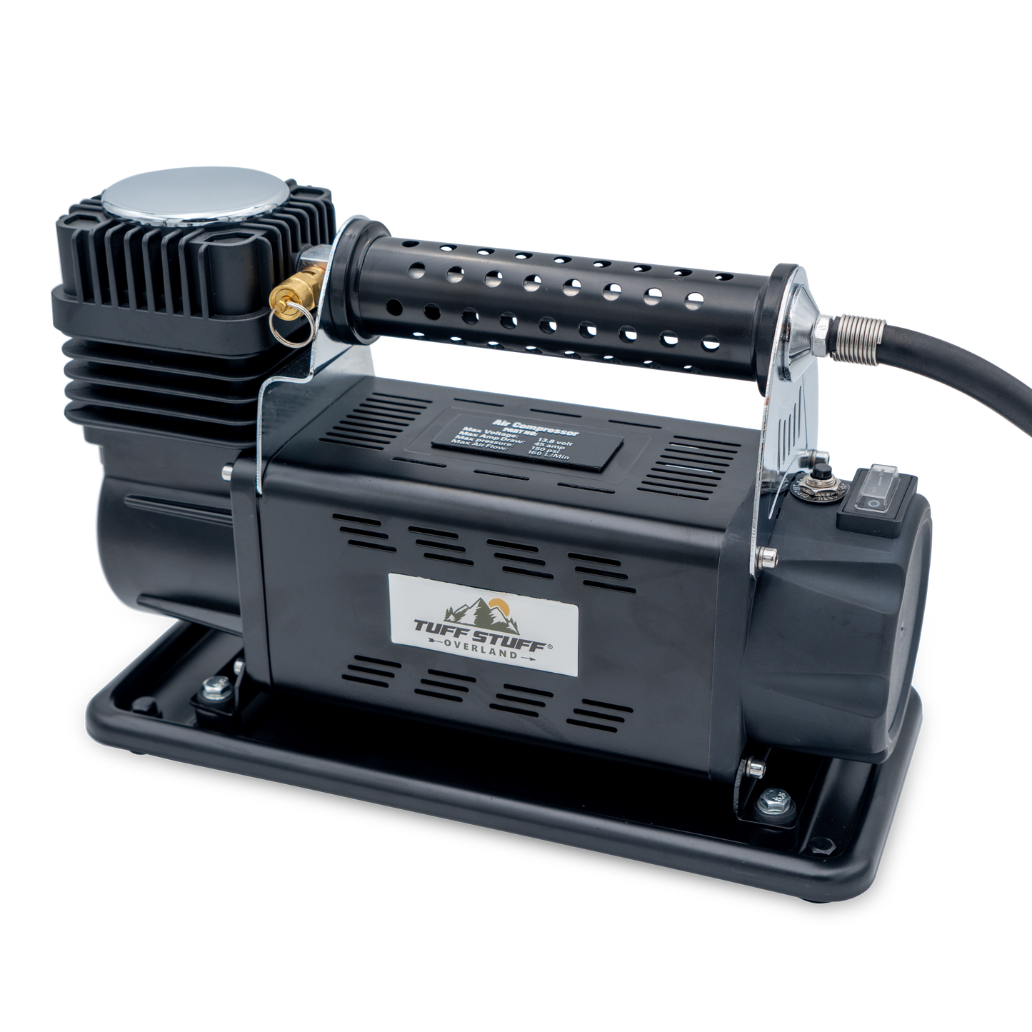 TUFF STUFF® OVERLAND TUFF AIR 160L UNIVERSAL COMPRESSOR WITH HOSE AND STORAGE BAG