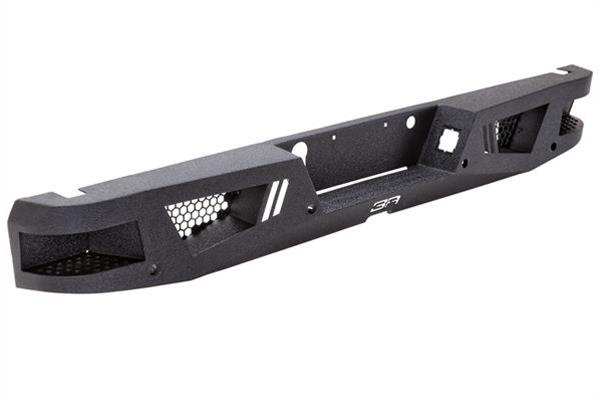 2015-2020 Ford F-150 Eco Series Rear Bumper with rugged protection and integrated step pockets.