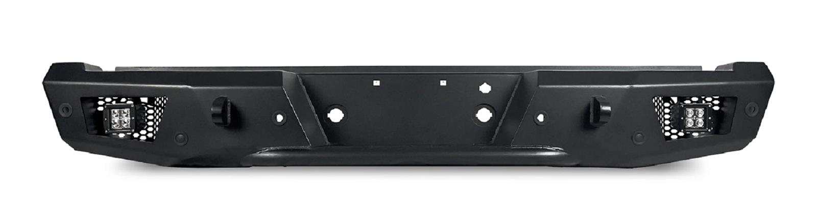 1999-2016 Ford F-250/F-350 Super Duty Ambush Rear Bumper by Body Armor 4x4, sleek design with integrated recovery points and LED lighting options.