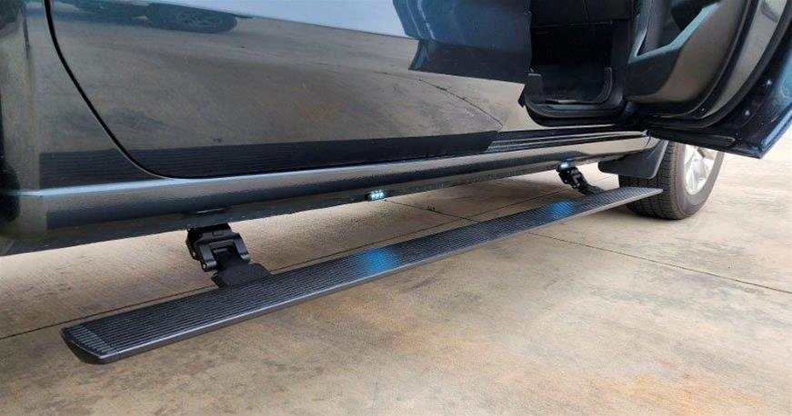 2015-2023 Ford Super Duty E-Power Board Steps for truck accessibility.