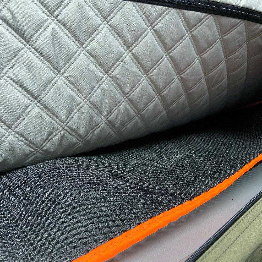 TUFF STUFF® OVERLAND ALPHA™ II Roof Top Tent Anti Condensation Mat with moisture barrier for improved air circulation.