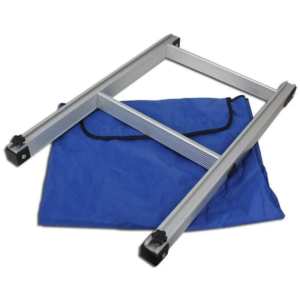 TUFF STUFF® Overland Roof Top Tent Ladder Extension, Ranger Overland™, 65" with blue storage bag.