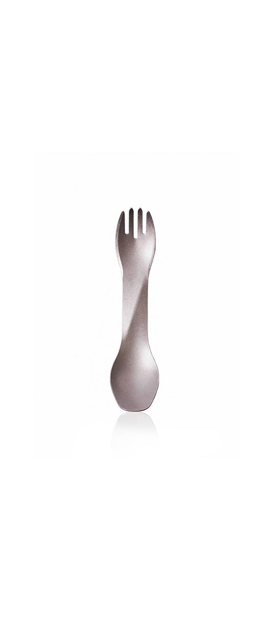 GoBites Ti-Uno - Titanium Metal Spork Utensil