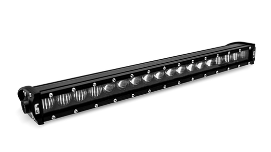 18" Single Row Blackout LED Light Bar by Sky Ridge, powerful illumination with waterproof aluminum housing.