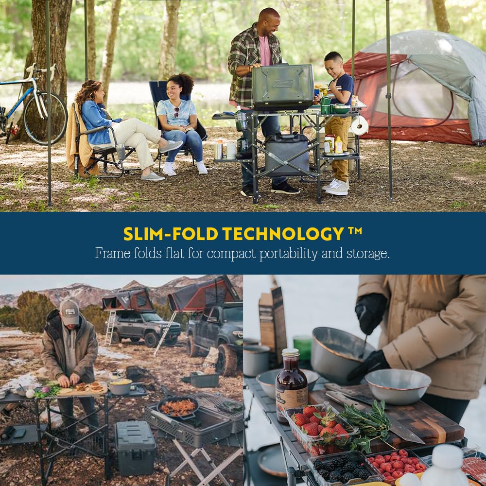 GCI Outdoor Slim-Fold Cook Station - Portable Camping Kitchen
