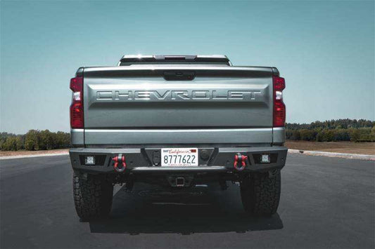 2019-2024 Chevrolet Silverado/GMC Sierra 1500 with Ambush Rear Bumper, sleek design, superior protection.