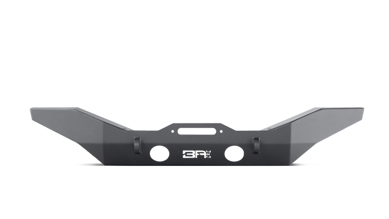 2018-2024 Jeep Wrangler JL & Gladiator JT full-width front bumper for Rubicon model, heavy-duty steel with integrated winch mount.
