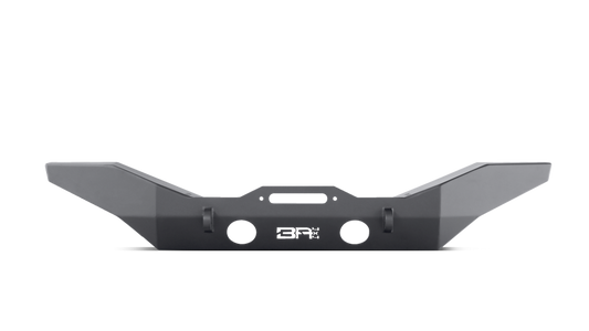2018-2024 Jeep Wrangler JL & Gladiator JT full-width front bumper for Rubicon model, heavy-duty steel with integrated winch mount.