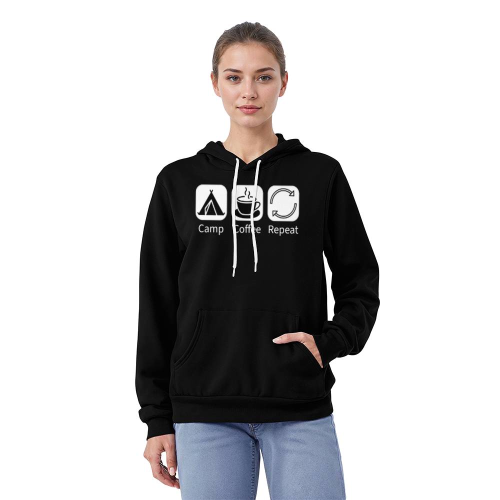 Camp Coffee Repeat Sweat Shirt