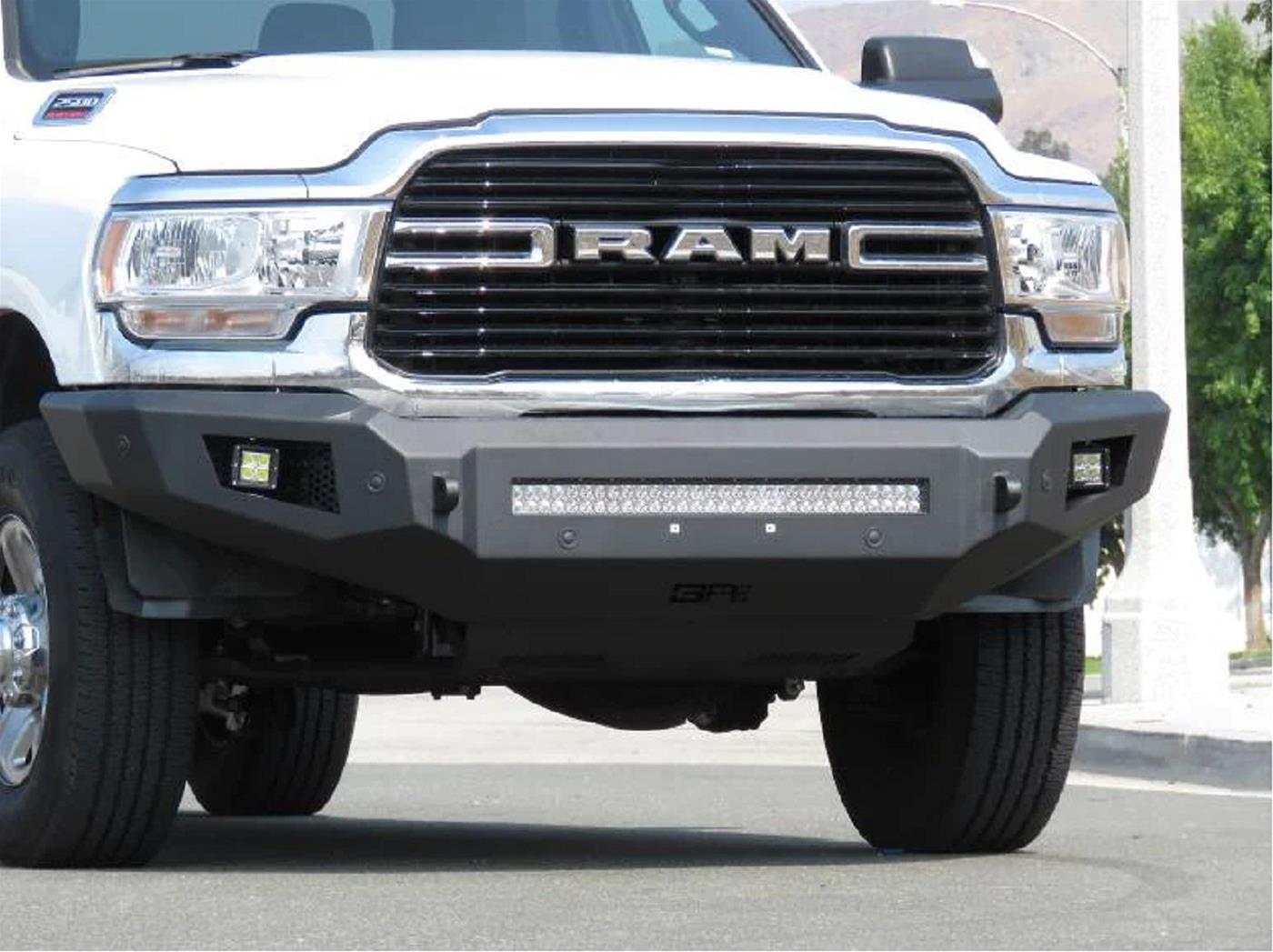 2019-2024 Dodge Ram 2500/3500 Ambush Front Bumper, sleek design, heavy-duty, non-winch.