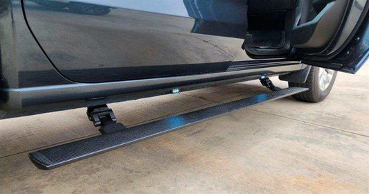 2007-2018 Chevrolet Silverado/GMC Sierra E-Power Board Steps, sleek and powerful retractable running boards.
